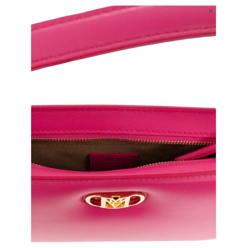 New MCM Mode Travia Lambskin Shoulder Bag, Handbag, Shoulder Bag Mini Women's Pink MWSCALD02QR001