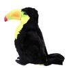 Toucan Plush Toy Soft Lifelike Simulation Portable Tropical Bird Plush for Home Decor Yellow