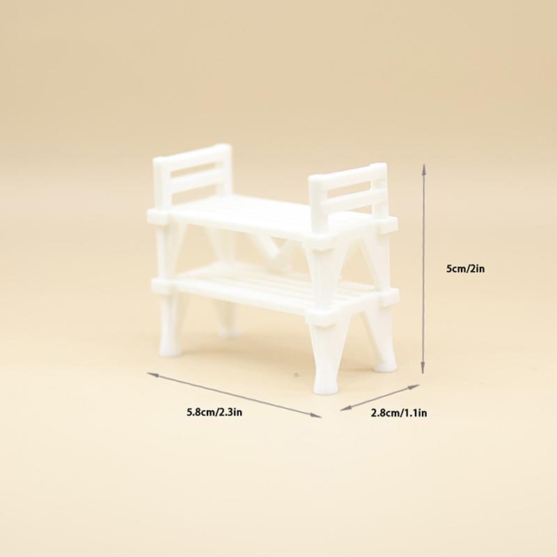 

1pcs Dollhouse Simulated Double Layer Shoe Rack Model Dollhouse Furniture Accessories Dolls House Home Scene Decoration Toys