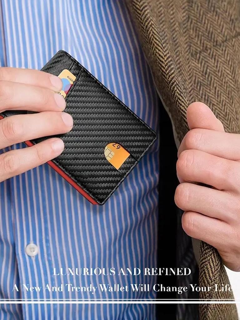 Ultra-Slim RFID Leather Wallet with 2 ID Slots and Gift Box | Slim Fit, RFID, 2 ID Slots, with Gift Box