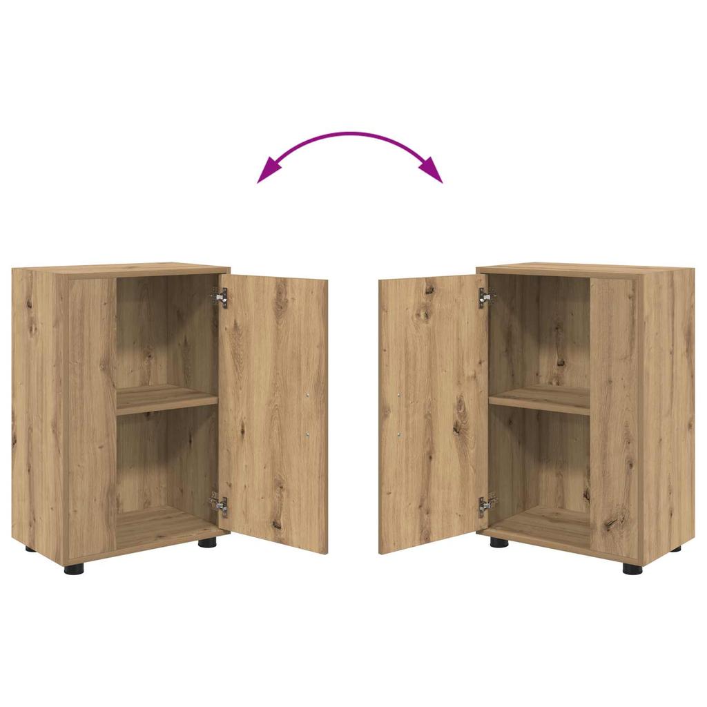 Wall Mounted TV Cabinet Set 4 pcs Artisan Oak Engineered Wood