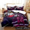 3D Print Anime OVERLORD Bedding Set Duvet Cover Bed Set Quilt Cover Pillowcase Comforter King Queen Size Boys Adult Bedding Set