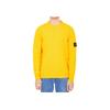 Stone Island Fw22 Solid Color Ribbed Knit Long Sleeve Wool Sweater Men sweater Yellow 7715508A3-V0030