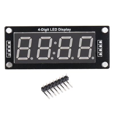 0,56 Zoll LED-Anzeigemodul 4-stellig 7-Segment Digitale Röhre Uhr Modul mit Stiftleiste 5V
