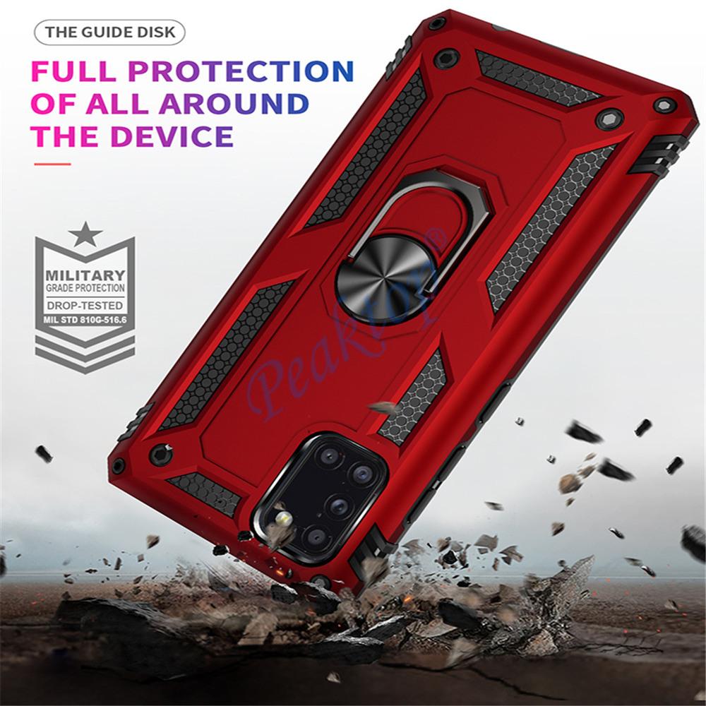 Luxury Armor Shockproof Case For Samsung Galaxy A31 A51 5G A71 5G Coque Ring Holder Magnet Cover For Samsung A 31 51 71 5G Funda