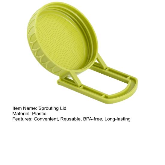 Sprouting Lid with Stand Food-grade Sprout Maker Lid Bean Sprouts Grow Jar Lid for Wide Mouth Mason Jars Easy Seeds Germination Alfalfa Broccoli