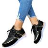 Foreign Trade Sports Shoes Women's Autumn New European and American Large-size Thick-soled Color Matching European and American Casual Low-top Sports