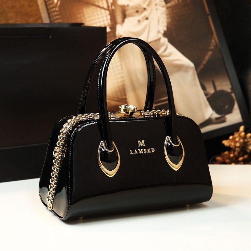 Fashion Glossy Leather Trendy Women's Handbags 2026 New Style Tote Bag
