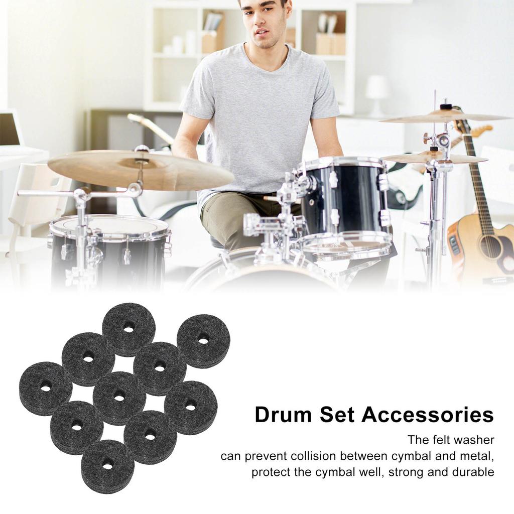 20Pcs Cymbal Felt Washer Pads Stand Replacement Parts   Set Accessory Non Slip 4cm