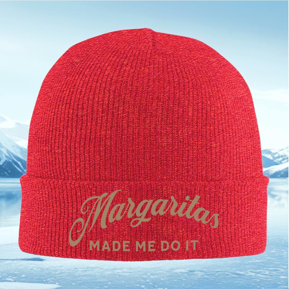 

MargaritasMade Me Do It Men Women Unisex Knitted Hat Beanie Pullover Cap Winter Thermal Warm Christmas Outdoor Cycling Hiking S