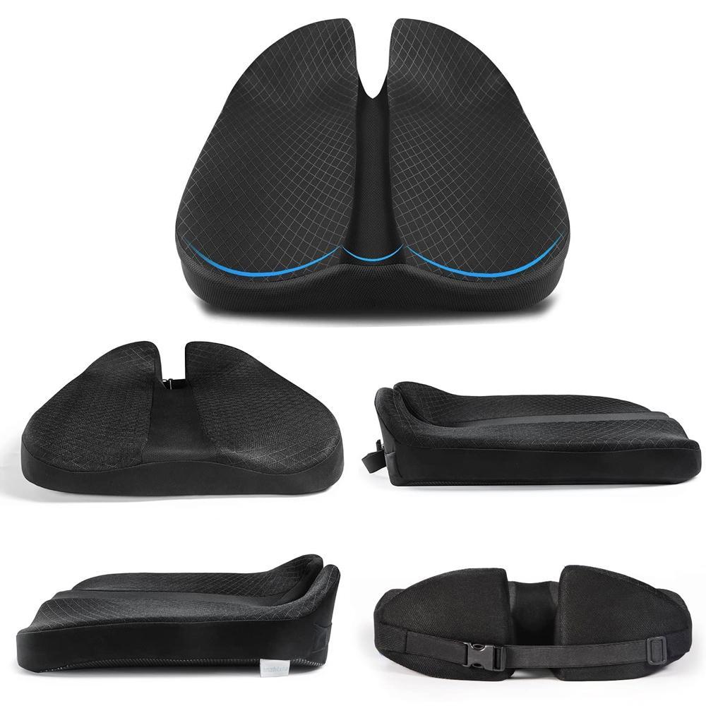 3D Memory Foam Car Seat Cushions Driver's Seat Broaden One's Horizons Raise The Auxiliary Pad Seat Anti-slip Protection Device