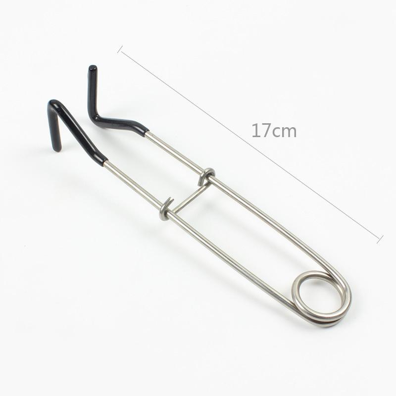 1pc Fishing Unhooker Stainless Steel Fish Mouth Opener Portable Fish Mouth Spreader Jaw Spreader Decoupling Device Fishing Tools
