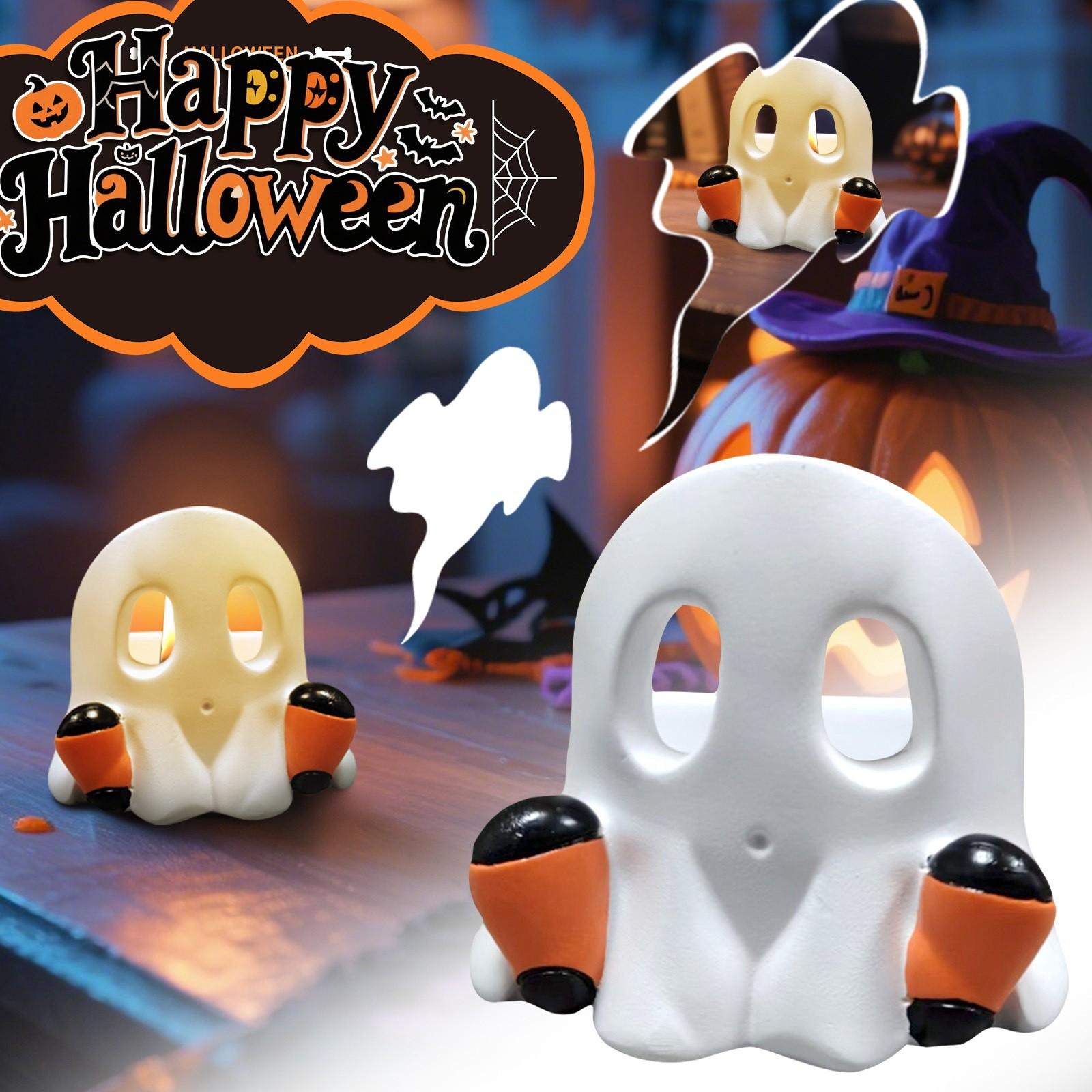 

Хэллоуин Подсвечники Украшения, Креативные Подсвечники Орнаменты, Настольные Праздничные Украшения One Size белый