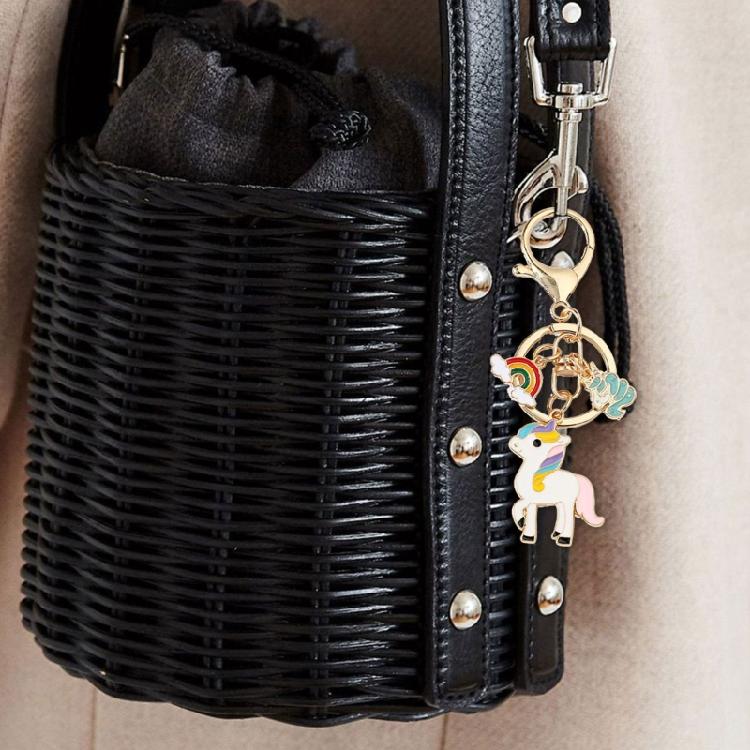 Horse Keychain with Rainbow Finish for Automobile Key Enhancement Bag Decoration and Personalize Styles