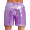 Shorts Boxer Brillants pour Homme Ceinture Élastique Design Poche Latérale Coupe Ample Shorts de Plage Brillants Vêtements d'Intérieur
