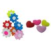 8 Pezzi Cuore Fiore Silicone Morbido Racchetta Ammortizzatori Racchetta da Tennis Smorzatore Vibrazioni Tennis Squash Ammortizzatori