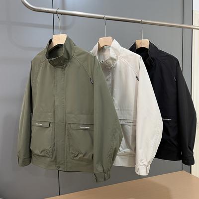 A Wholesale Spring Stand-Up Collar Jacket For Men'S New Korean Version Of Casual Jacket, Top, Tooling Autumn Tide Brand