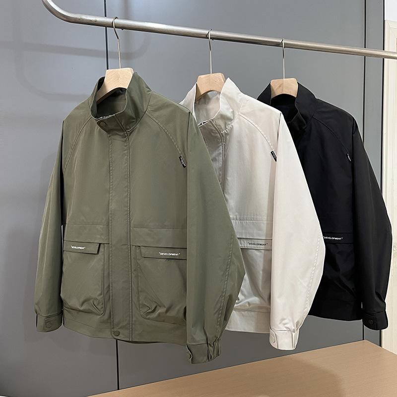 A Wholesale Spring Stand-Up Collar Jacket For Men'S New Korean Version Of Casual Jacket, Top, Tooling Autumn Tide Brand
