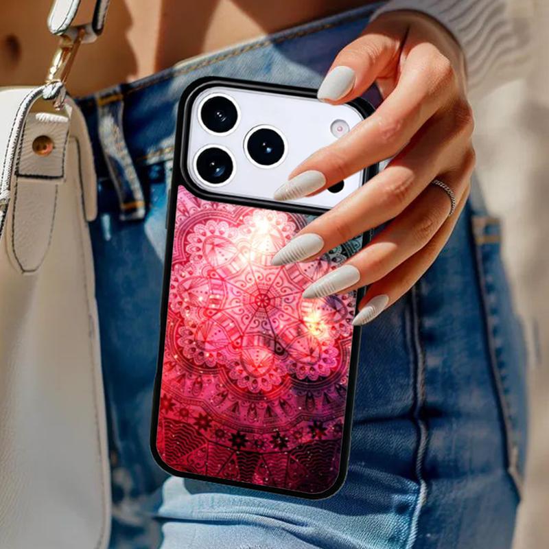 Beautiful painting mandala flower Phone Case For iPhone 17 Air 14 15 13 12 Max Cover For Apple 16 16e 11 Pro Max Plus