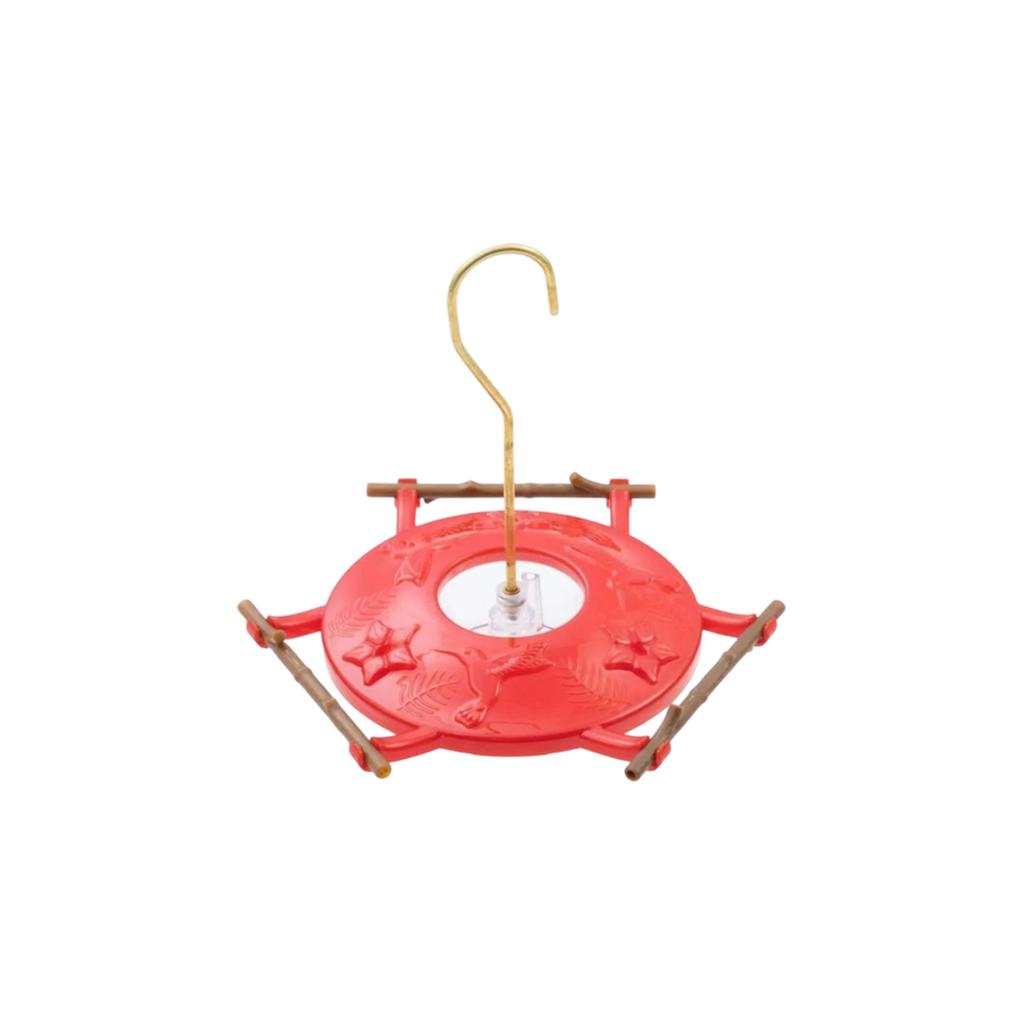 Portable Outdoor Garden Bird Feeder Hanging Seed Dispenser with Multiple Perches Suitable for Backyard Patio and Balcony Use