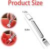 2-in-1 Stainless Steel Fruit Cutter, Watermelon Cutter, Stainless Steel Watermelon Fork Slicer, Watermelon Cutter Slicer Tool Fruit Forks Slicer Knife
