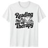 Reading Is My Therapy TShirt Bookworm Reading Christmas
