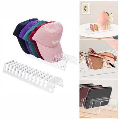 Hat Stand for Baseball Caps Acrylic Hat Organizer Hat Racks for Baseball Caps Display and Organizer for Bedroom Closet Dresser