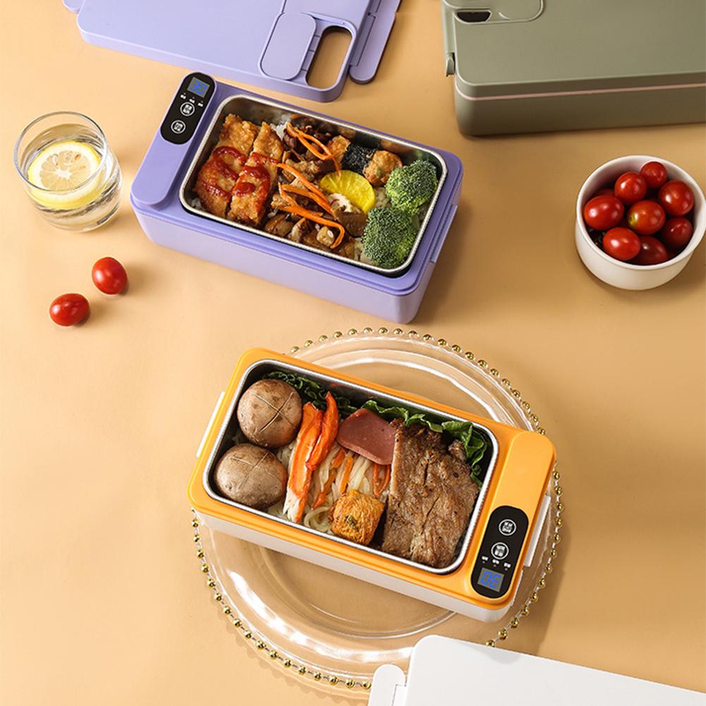 NEW 1L USB Electric Lunch Box Portable Camping Heated Insulated Rechargeable Lunch Box Unplugged Rater-free Office Lunch Box