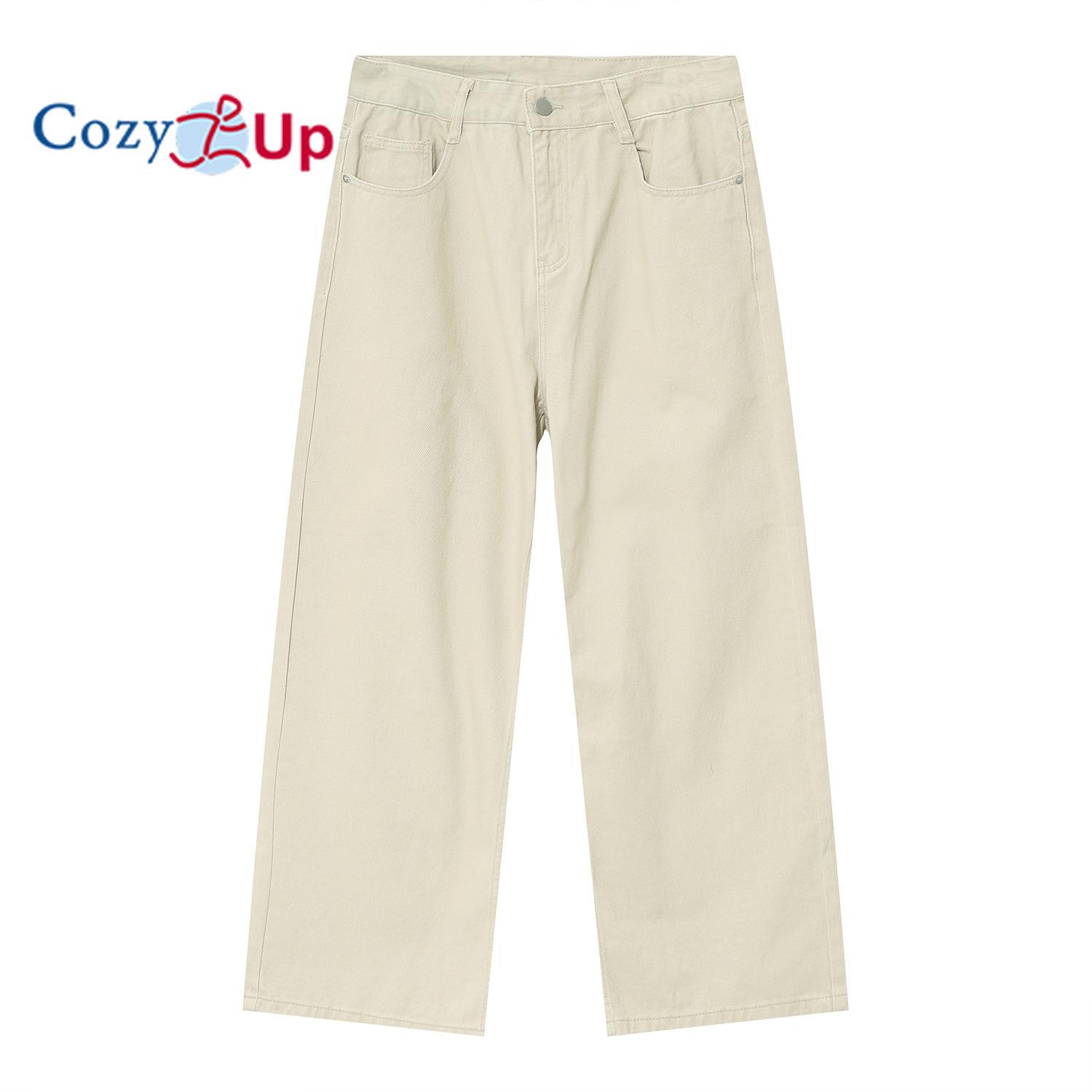 

Мужские широкие джинсы Cozy Up, прямые джинсовые брюки Carpenter, брюки свободного покроя M бежевый