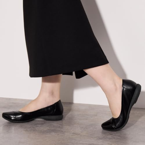 Himiko (Himiko) Web-exclusive design plain sneaker pumps / 643150 Black 245