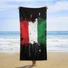 Italienische Flagge Tintenspritzer Strandtuch Druck Sandfest Schnelltrocknend Mikrofaser Für Reisen Schwimmen Tauchen Surfen Yoga Camping
