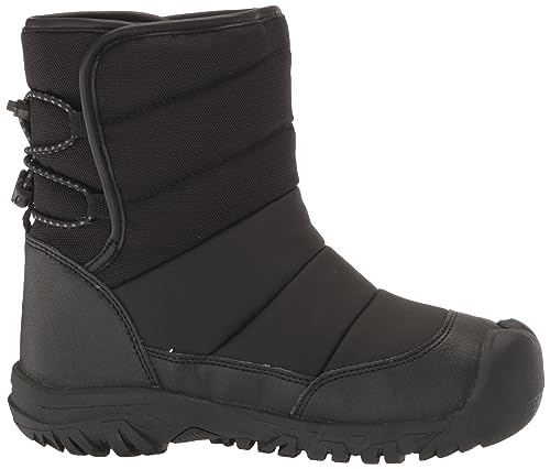 KEEN PUFFRIDER WP Kids' Boots, Black/Steel Grey