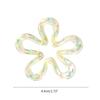 Resin Five-Petal Flower Loose Beads Double Side Flower Charm Pendant DIY Accessories Necklaces Earring Jewelry Making
