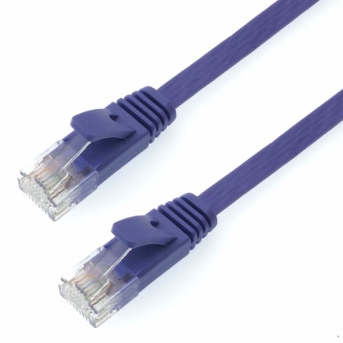 Horlick LAN Cable UTP Category 6A Flat 3m Purple LC30-507FB