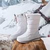 TUINANLE Winter Men's Large Size Plus Velvet Rubber Bottom Winter Shoes Men's Winter Snow Boots High Top