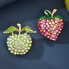 Light Luxury  Strawberry Sweet Enamel Brooch Cute  Fruits Badge Fashionable Clothing Accessories Corsage Gifts