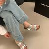 Fashion Slippers Women Summer Slides Shoes Pantofle Platform Soft 2025 Retro Scandals  Shoes Women House Slippers Platform Pantofle Slid