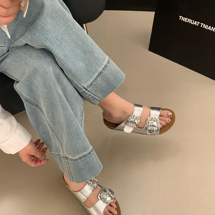 Fashion Slippers Women Summer Slides Shoes Pantofle Platform Soft 2025 Retro Scandals  Shoes Women House Slippers Platform Pantofle Slid