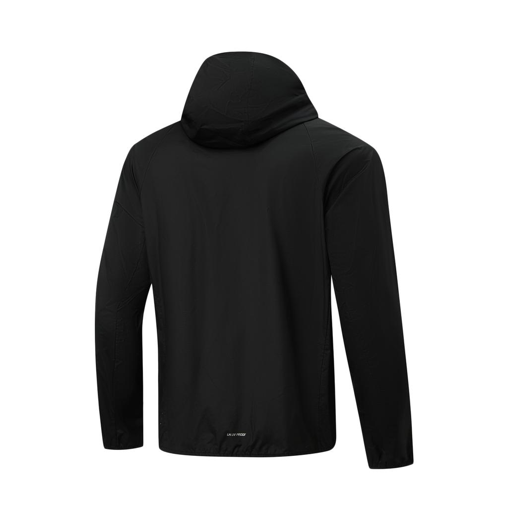 Série Fitness Li Ning Veste à Capuche Fermeture Éclair Douce Décontractée Simple Style Sportif Coupe-vent Vêtement d'extérieur Homme AFDW725-1