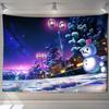 Snowman Pine Tapestry Hippie Bedroom Blanket Bedspread Dorm Decor Throw Cover Print Wall Hanging Indian Hand Wash Woven Muslim