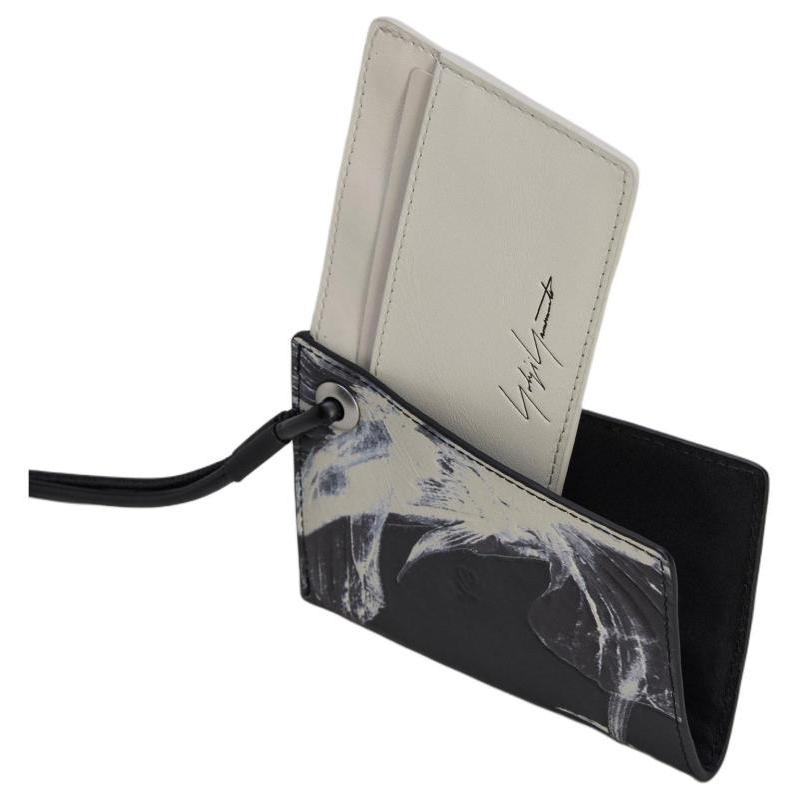 Adidas Y 3 Collaboration Leather Card Holder Regular Unisex Black Adidas IN2401