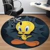 1PC Looney Tunes Tweety Office Round Area Rug, Indoor Mat Suitable For Office, Under Office Chairs Bedroom Living Room Home Decor DT1212056
