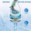 PP Material Portable Plastic Bathtub Water Filter Splash-proof Design Efficient Filter Hanging Tub Faucet Filter