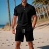 2026 Summer Collection: High-Quality Versatile Trendy Short Sleeve Polo Shirt & Shorts Set - Casual Fashion