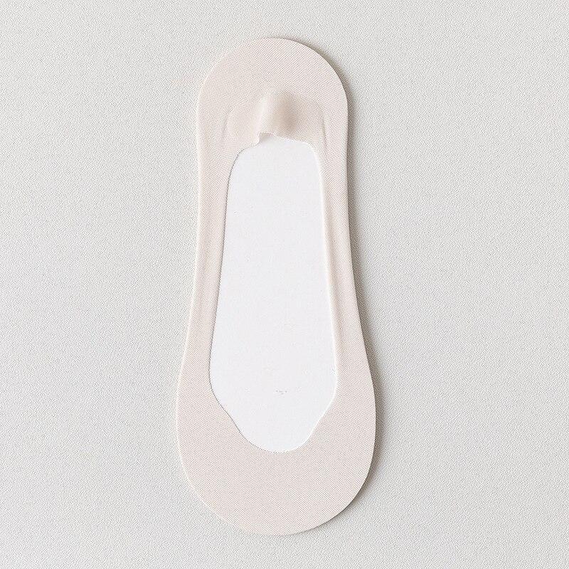 Summer Ultra-thin Breathable Sock Slippers Solid Color Ice Silk Low Cut Boat Socks Silicone Anti-slip Invisible No Show Socks