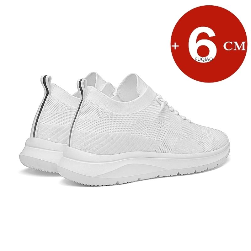 Unisex 6CM Height Increase Breathable Mesh Casual Shoes Lightweight Comfortable Elevator Sneakers for Men & Women Walking Shoes