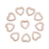10PCS DIY Craft Hat Accessories Flower-shaped Pearl Button Headwear Clip Rhinestone Buttons Pearl Hairpins