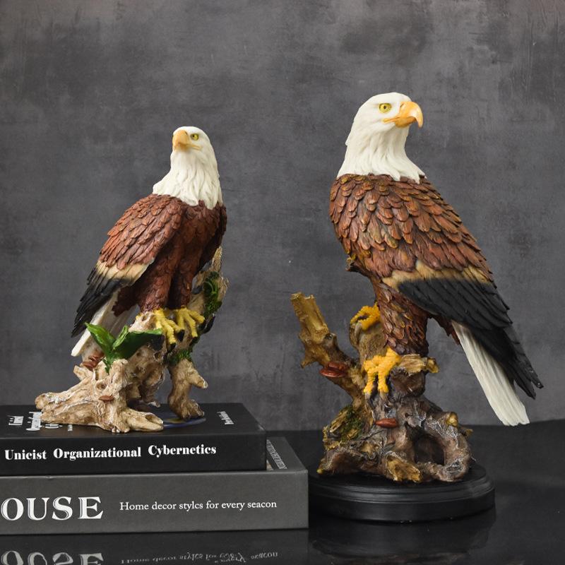 American Independence Day Simulation Big Eagle Resin Ornament Home Office Opening Decoration Crafts