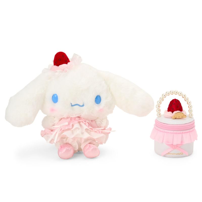 Sanrio Plush Accessory Case Set Whipped Ages 3 and 224812 & (Strawberry Cake) Cinnamoroll, Up,