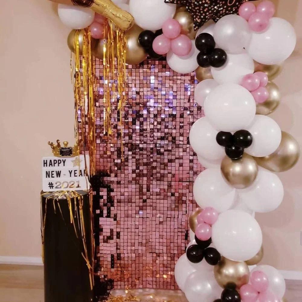 Sequin Wind Panels for Wedding, Birthday Party Stage Decoration Backdrop, Birthday Scene Decoration Supplies